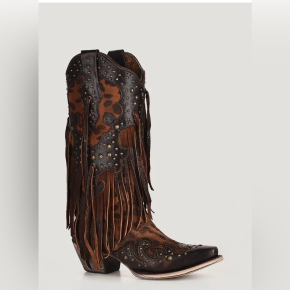 Corral Shoes - - Corral Westen/Cowboy Boot's * SIZE 6 women's Honey Goat Overlay Boot NEW…